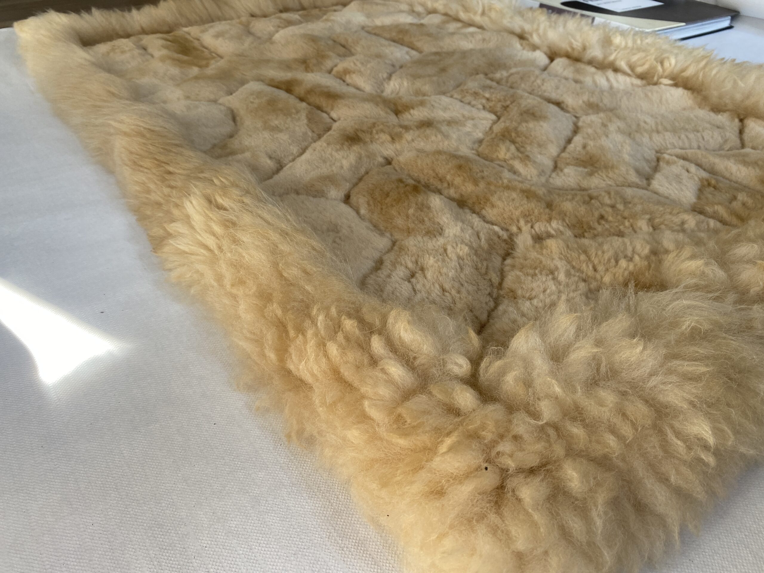 DEKEN VAN ALPACA WOL GRIJS - Afbeelding 3